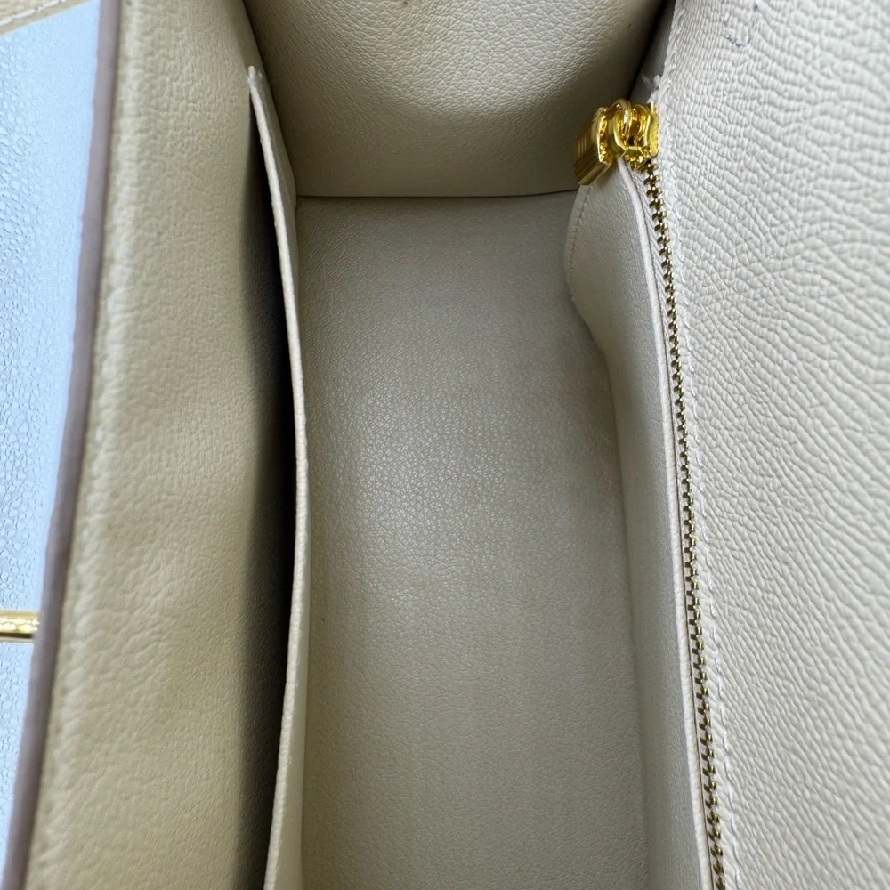 The Kinsley 25 - Vanilla Cream - Top Handle Satchel Bag